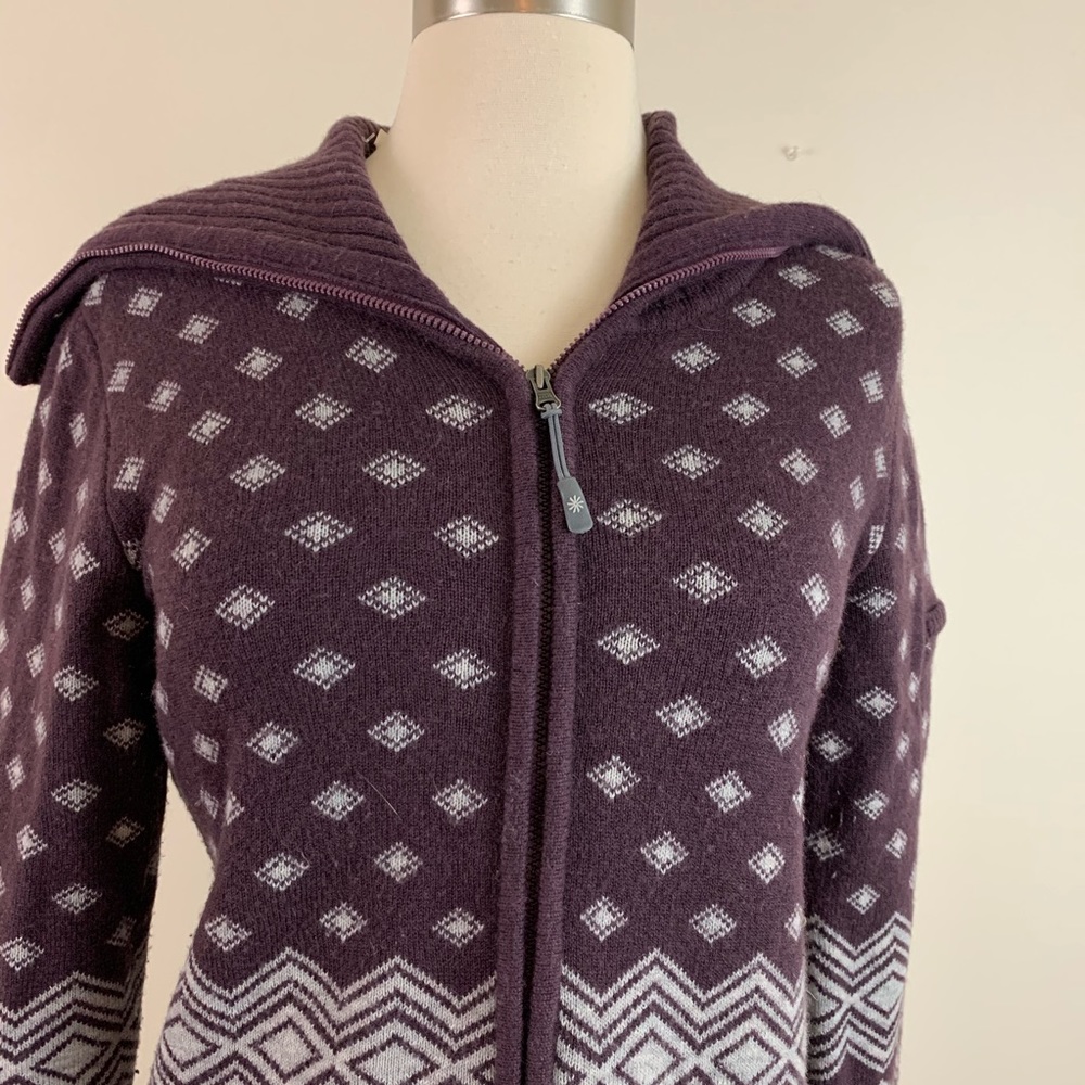 Athleta Tenton Wool Zip up jacket size medium